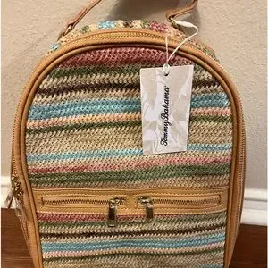 Tommy Bahama Bags New Nwt Tommy Bahama Strawstriped Backpack
